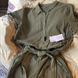 Olive green romper